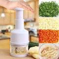 Non Electric l Vegetable Cutter & Handy Onion Cutter - Stainless Steel Blades