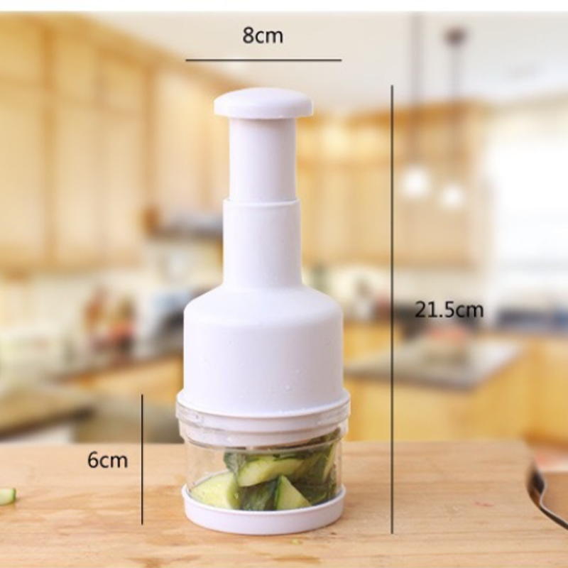 Non Electric l Vegetable Cutter & Handy Onion Cutter - Stainless Steel Blades