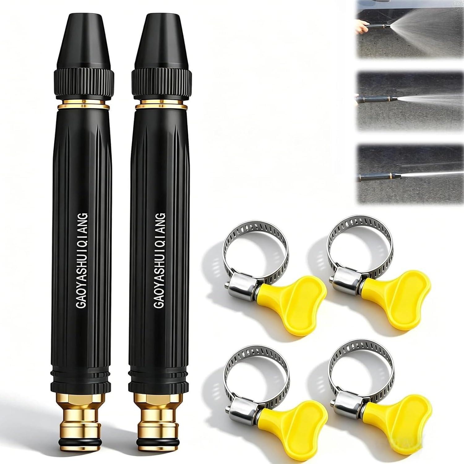 Heavy-Duty High-Pressure Hose Nozzle with Adjustable Spray Modes