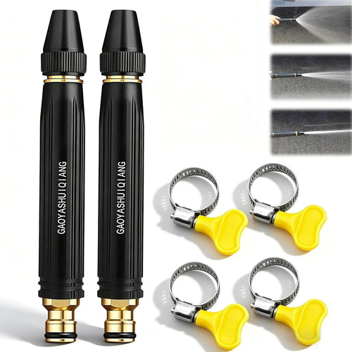 Heavy-Duty High-Pressure Hose Nozzle with Adjustable Spray Modes
