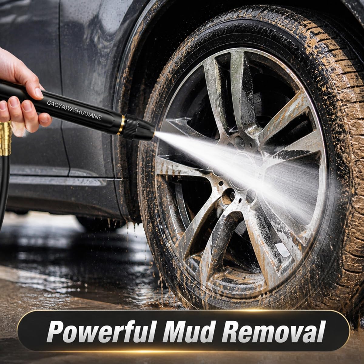Heavy-Duty High-Pressure Hose Nozzle with Adjustable Spray Modes