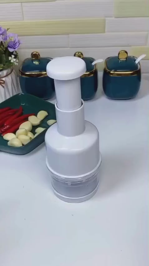 Non Electric l Vegetable Cutter & Handy Onion Cutter - Stainless Steel Blades